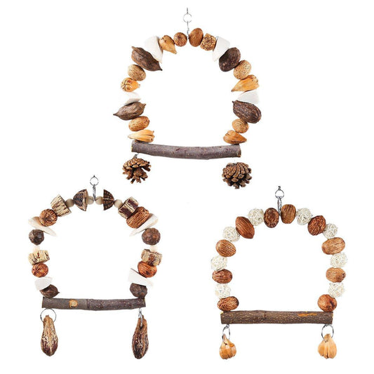 Parrot Chew Toy For Training Climbing Grinding Teeth Relief Durable Bird Toy - Pineapple Fruit