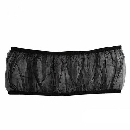 M Size Shell Skirt Mesh Cover Pet Bird Cage Guard Nylon Net Seed Catcher - White