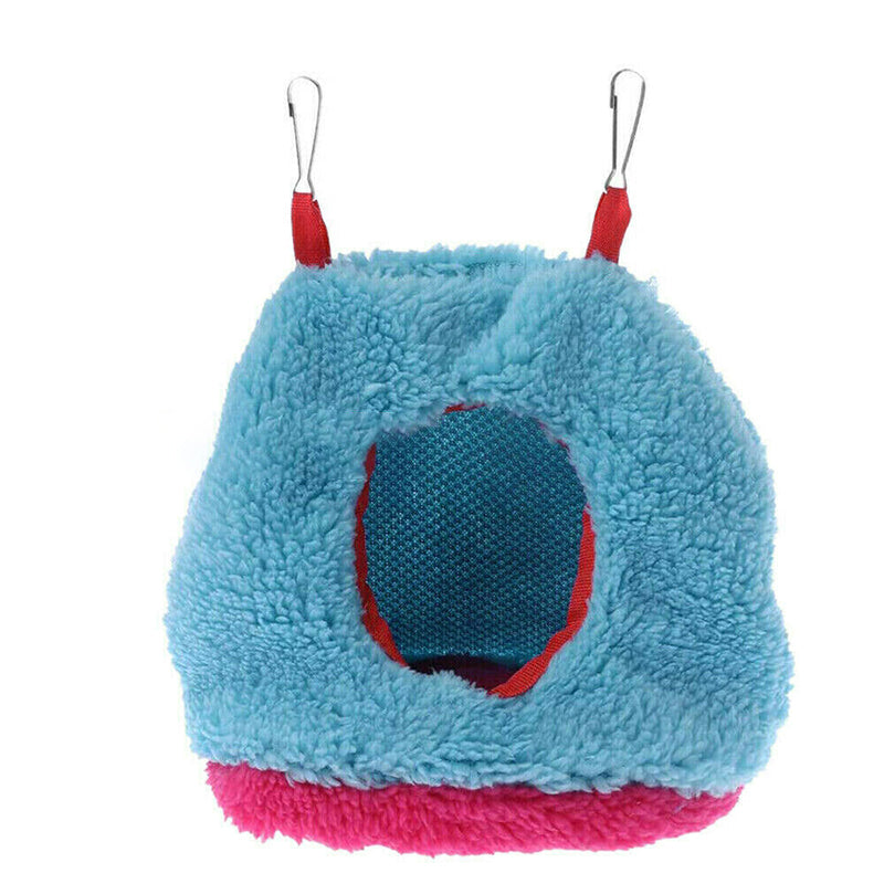 Plush Hanging Bird Nest Bed Cage Hammock for Parrots and Small Birds - M