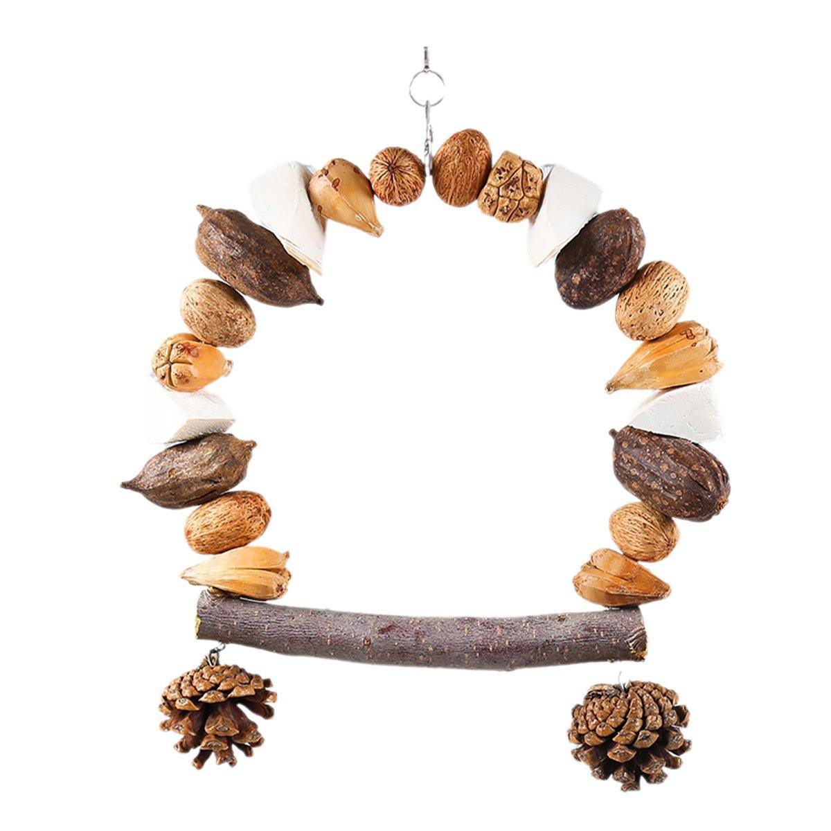 Parrot Chew Toy For Training Climbing Grinding Teeth Relief Durable Bird Toy - Pineapple Fruit