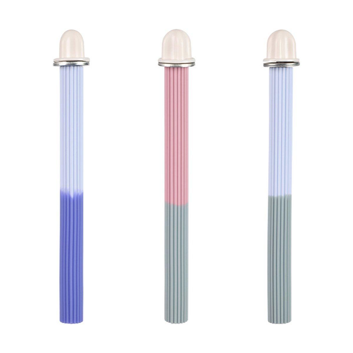 Non-Slip Silicone Parrot Perch Stand Stick Grinding Claw Bird Cage Accessories - White Blue