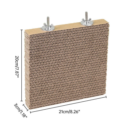 Parrot Toy Bird Cage Accessories Anti-bite Hair Grinding Pad Relieve Boredom